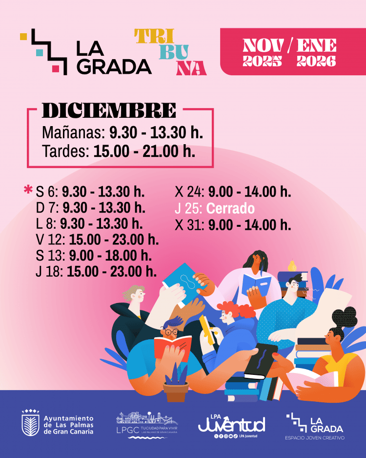 SALA DE ESTUDIOS TRIBUNA | Horario de Navidad